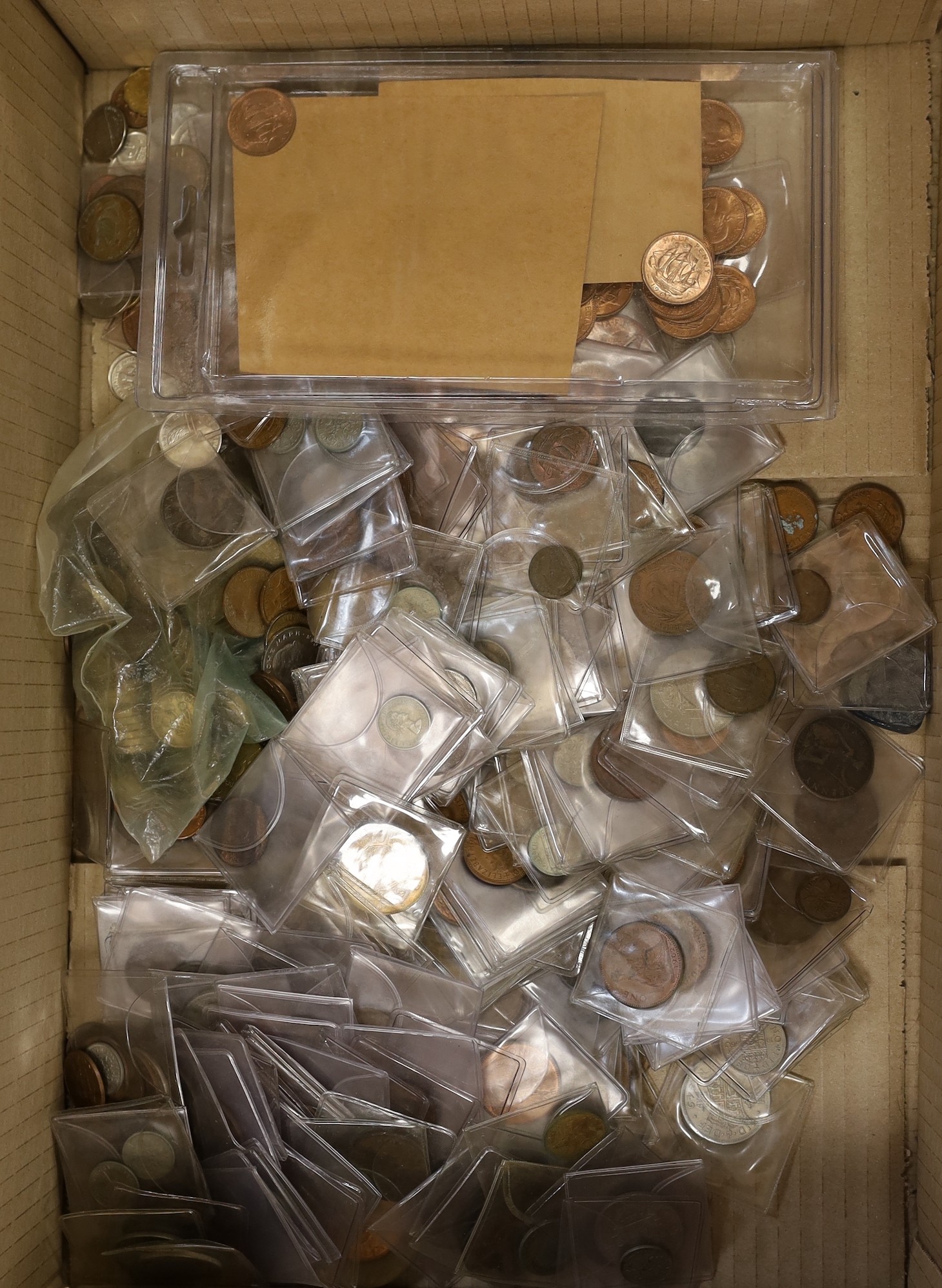 A collection of UK coins